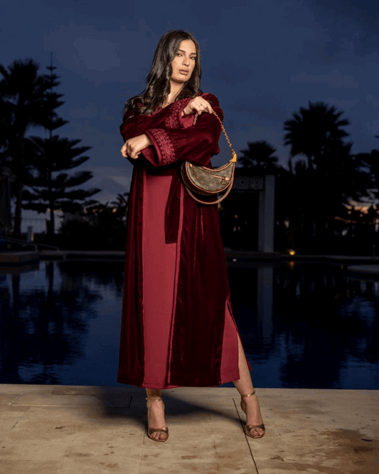 Abaya Bordeaux