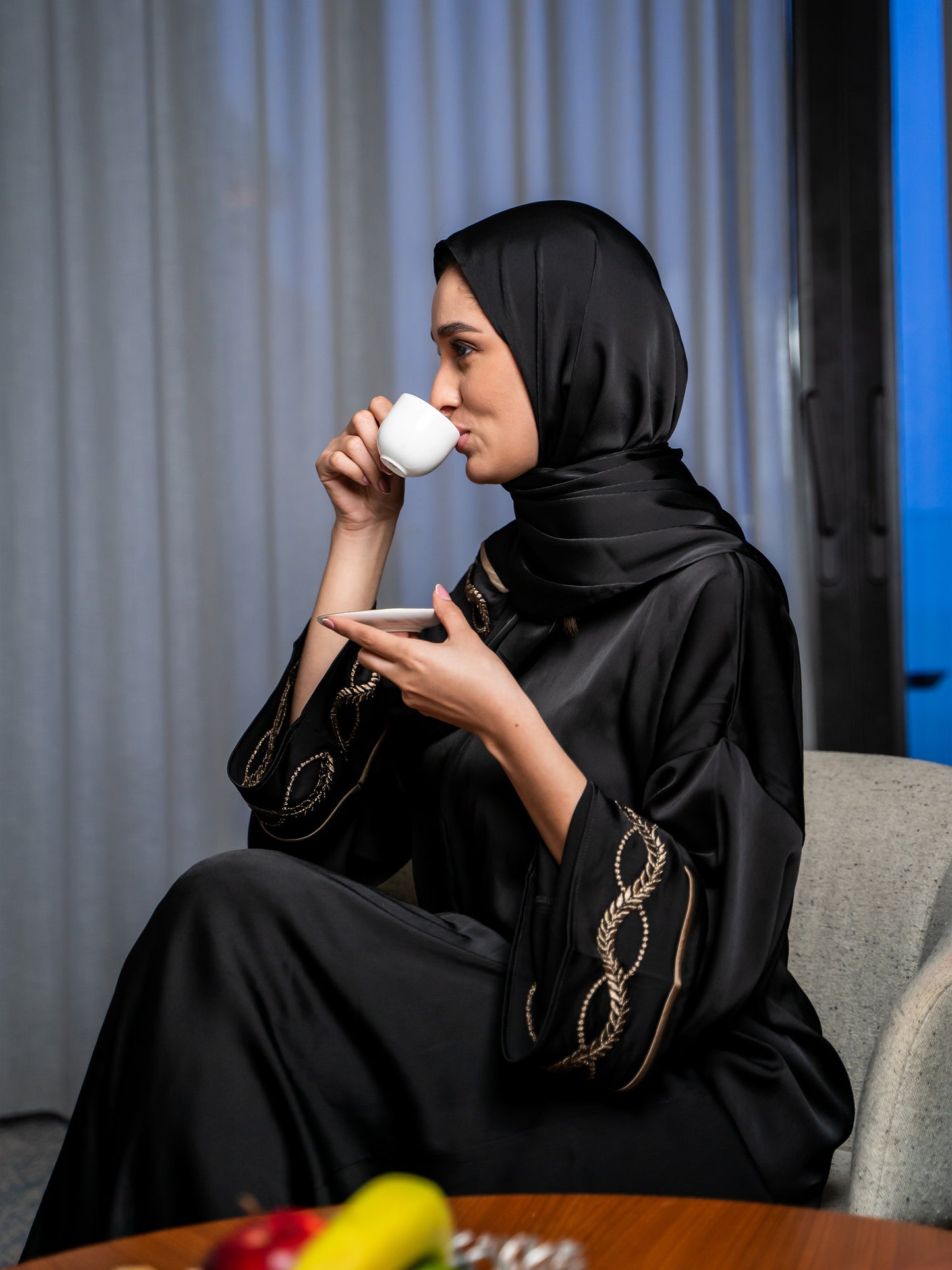 Abaya prière noire
