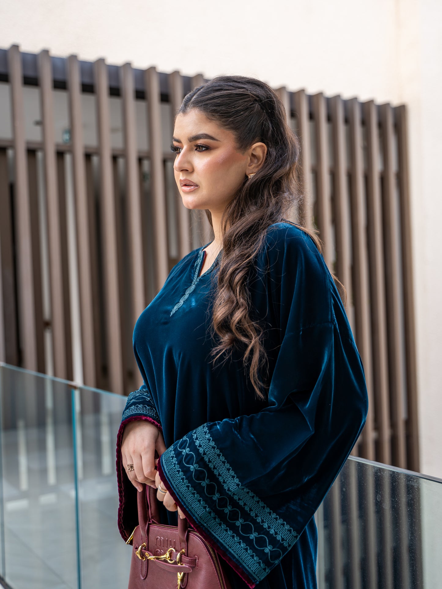 gandoura bleu saphir