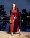 Abaya Bordeaux