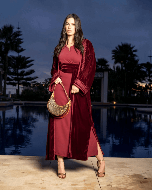 Abaya Bordeaux
