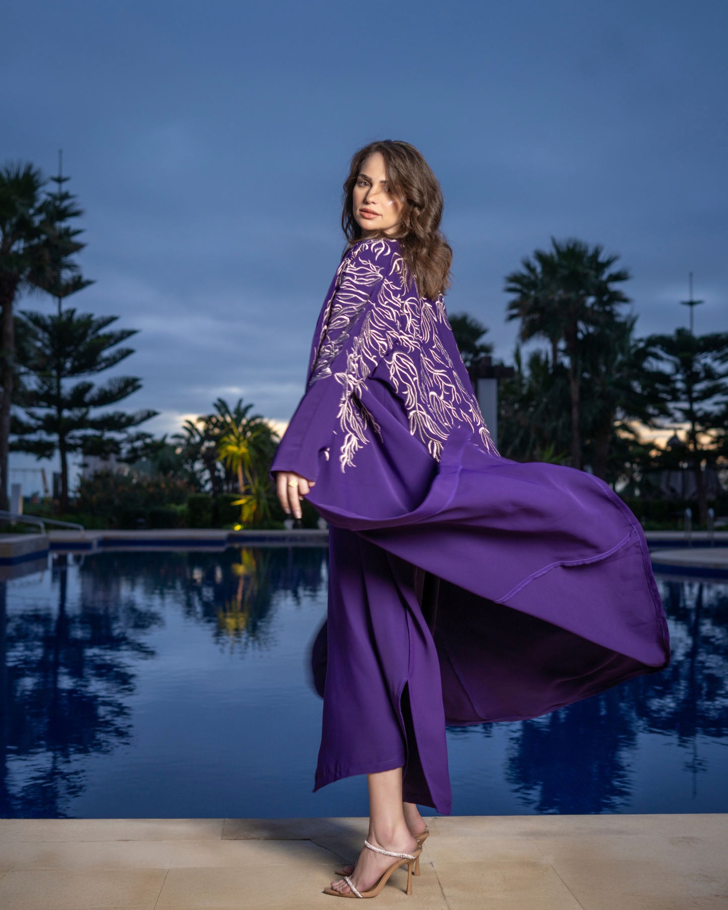 Abaya 2 Pièces Bleu