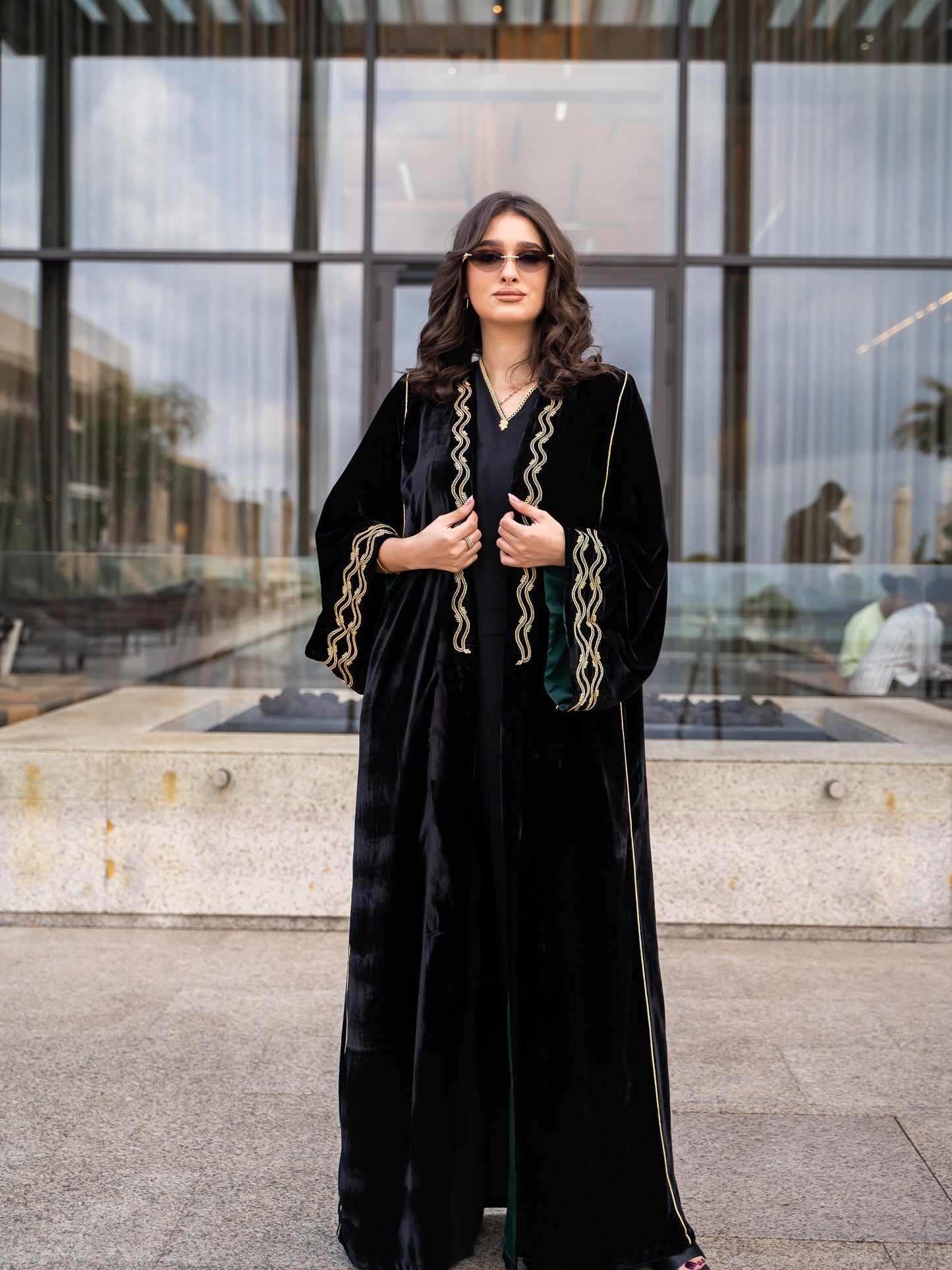 Abaya Noir 3 pièces