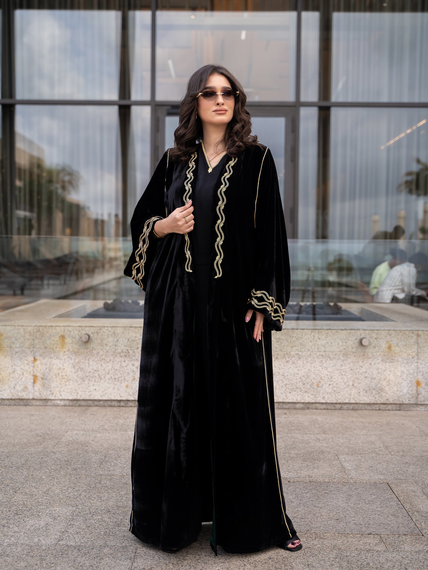 Abaya Noir 3 pièces