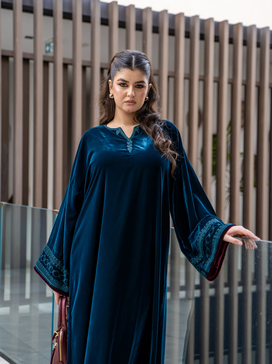 gandoura bleu saphir