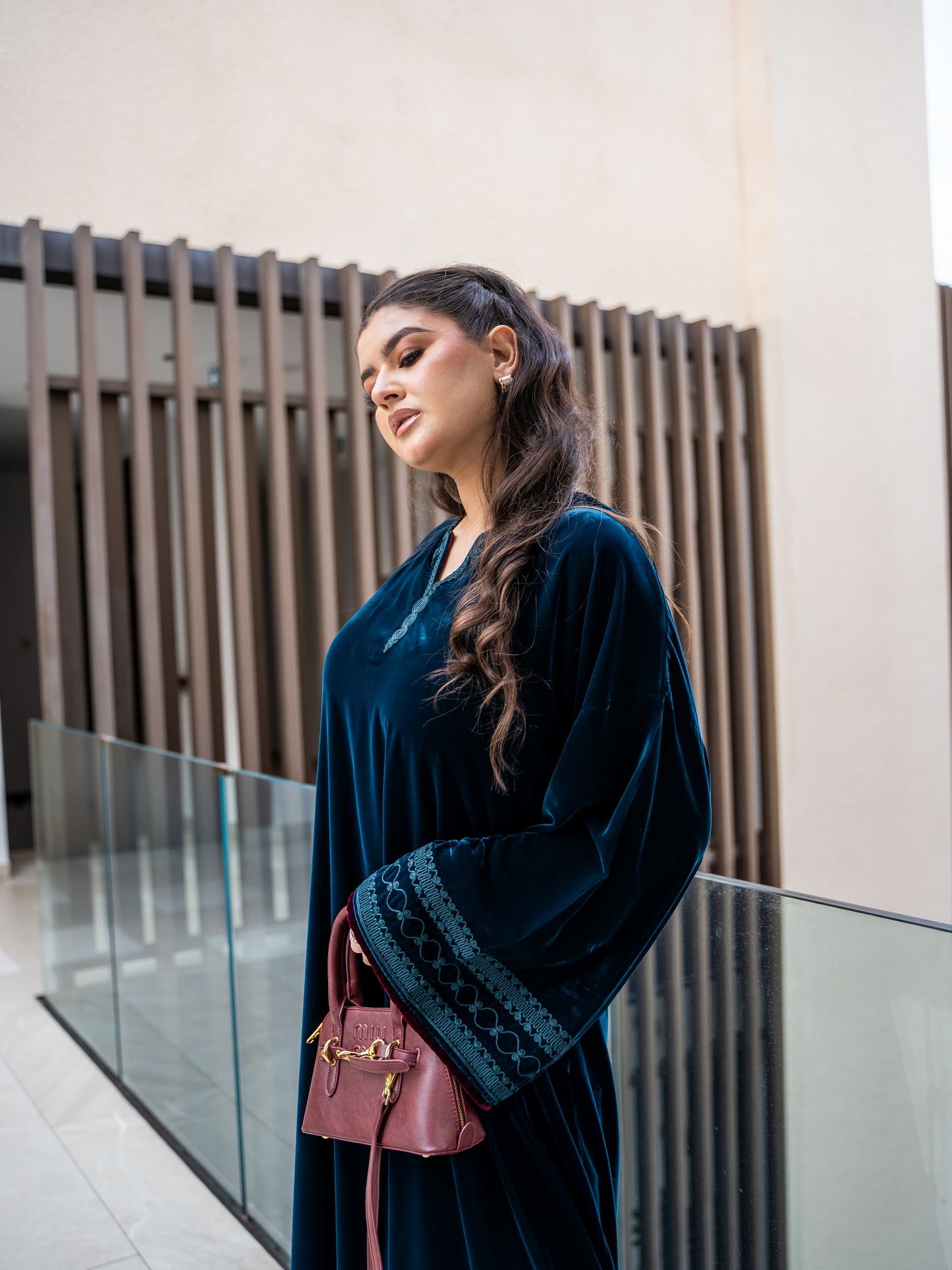 gandoura bleu saphir