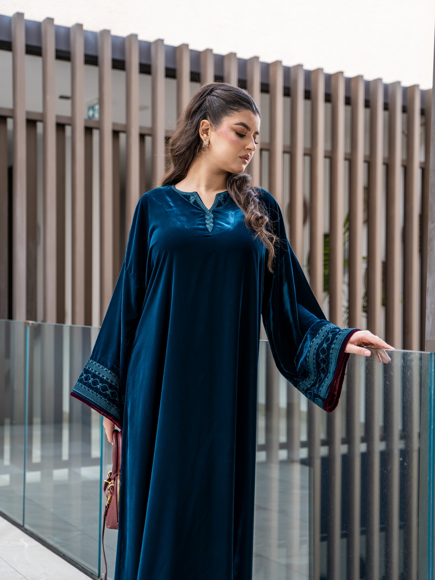 gandoura bleu saphir